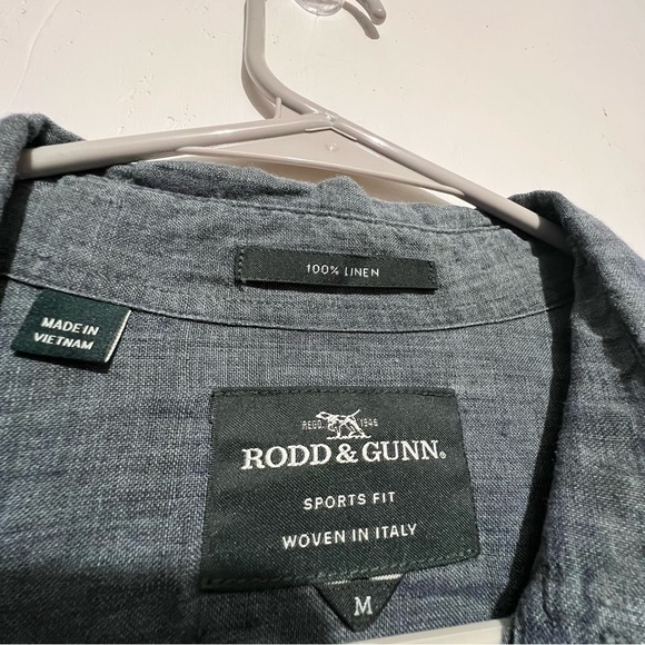 Rodd & Gunn Blue Casual Button Down Shirt Relaxed Fit : Box 009 - Picture 2 of 9